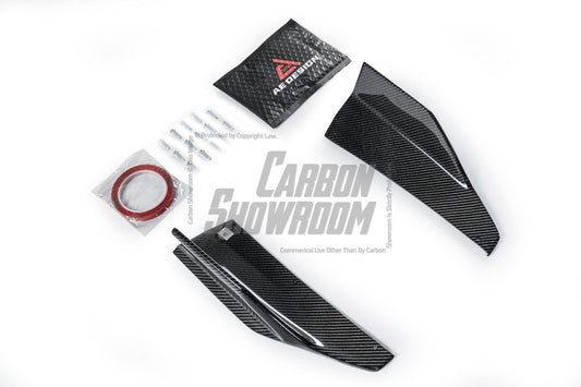 BMW I4 M50 / e Drive 40 G26 2022-ON & 4 Series Gran Coupe M440i 430i G26 2022-ON (with M-package bumper, does not fit base model) with Aftermarket Parts - AE Style Rear Diffuser & Canards Carbon Fiber from ArmorExtend
