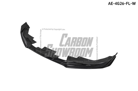 BMW I4 M50 / e Drive 40 (with M-package bumper, does not fit base model) I4 M50 / e Drive 40 & 4 Series Gran Coupe M440i 430i (with M-package bumper, does not fit base model) G26 2022 2023 2024 with Aftermarket Parts - AE Style Front Lip Carbon Fiber / ABS from ArmorExtend