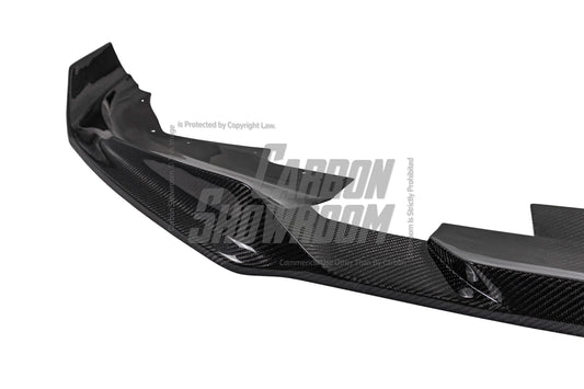 BMW I4 M50 / e Drive 40 (with M-package bumper, does not fit base model) I4 M50 / e Drive 40 & 4 Series Gran Coupe M440i 430i (with M-package bumper, does not fit base model) G26 2022 2023 2024 with Aftermarket Parts - AE Style Front Lip Carbon Fiber / ABS from ArmorExtend