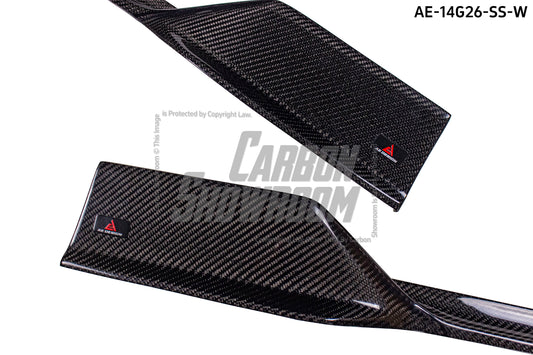BMW I4 M50 / e Drive 40 & 4 Series Gran Coupe M440i 430i G26 2022 2023 2024 with Aftermarket Parts - AE Style Side Skirts Carbon Fiber from ArmorExtend