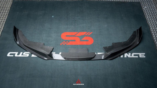 BMW I4 M50 / e Drive 40 (with M-package bumper, does not fit base model) I4 M50 / e Drive 40 & 4 Series Gran Coupe M440i 430i (with M-package bumper, does not fit base model) G26 2022 2023 2024 with Aftermarket Parts - AE Style Front Lip Carbon Fiber / ABS from ArmorExtend