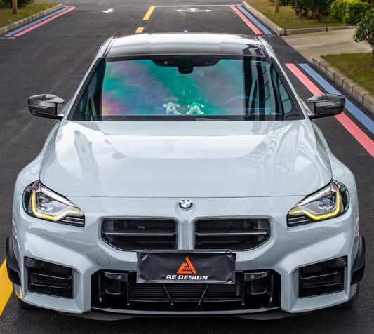 BMW M2/C G87 2023 2024 with Aftermarket Parts - AE Style Lower Grill Carbon Fiber from ArmorExtend