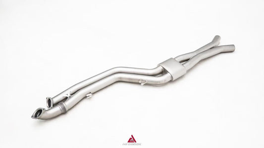 BMW M2C G87 2023-ON (3.0T) with Aftermarket Parts - GT4 Style Midpipe Exhaust Stainless Steel / Titanium from ArmorExtend