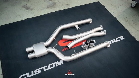 BMW M2C G87 2023-ON (3.0T) with Aftermarket Parts - Midpipe Exhaust Stainless Steel / Titanium from ArmorExtend