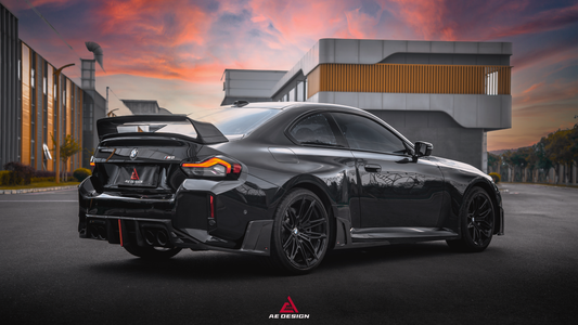 BMW M2/C G87 2023-ON & 2 Series 230i M240i G42 2022 2023 2024 with Aftermarket Parts - ART V1 Style Rear Wing Pre-preg Carbon Fiber from ArmorExtend