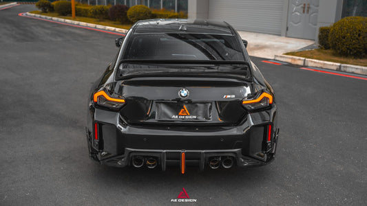 BMW M2/C G87 2023-ON & 2 Series 230i M240i G42 2022 2023 2024 with Aftermarket Parts - ART V1 Style Rear Wing Pre-preg Carbon Fiber from ArmorExtend