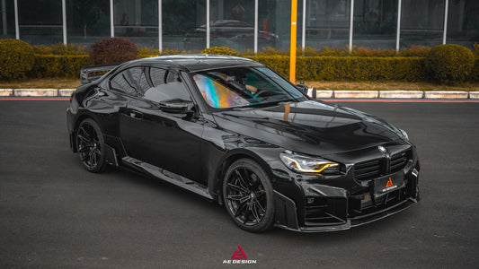 BMW M2 & M2C G87 2023 2024 with Aftermarket Parts - ART Style Side Skirts Carbon Fiber from ArmorExtend