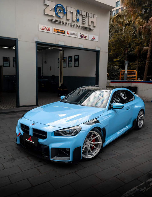 BMW M2 & M2C G87 2023 2024?with Aftermarket Parts - AE V2 Style Front Fenders Carbon Fiber from ArmorExtend