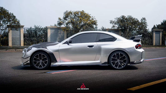 BMW M2 & M2C G87 2023 2024?with Aftermarket Parts - AE V2 Style Front Fenders Carbon Fiber from ArmorExtend