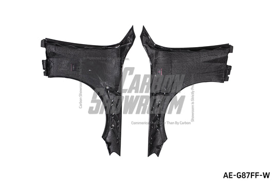 BMW M2 & M2C G87 2023 2024 with Aftermarket Parts - AE Style Front Fenders Carbon Fiber from ArmorExtend