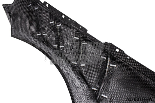 BMW M2 & M2C G87 2023 2024 with Aftermarket Parts - AE Style Front Fenders Carbon Fiber from ArmorExtend