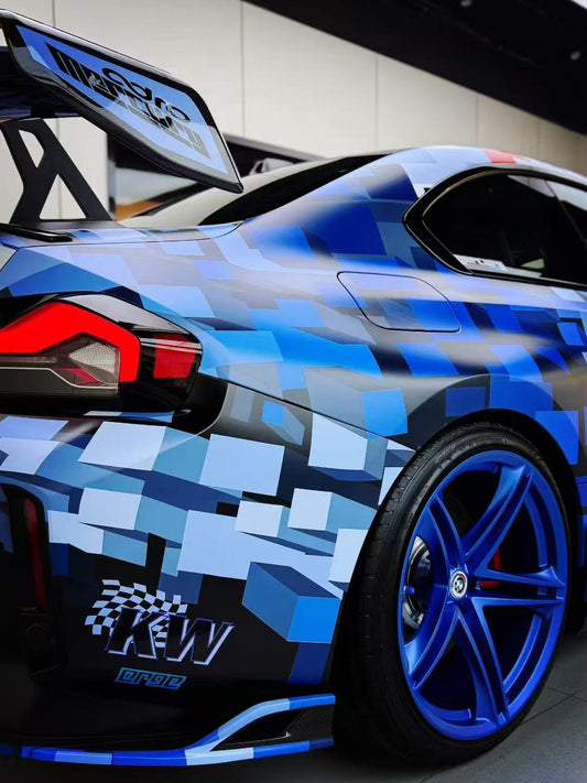 BMW M2 M2C G87 2023 2024 with Aftermarket Parts - ART & ART Street Version & AE Track Version Style Rear Diffuser & Canards Pre-preg Carbon Fiber from ArmorExtend