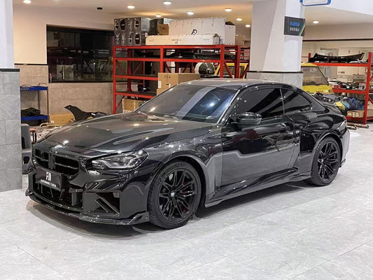BMW M2 & M2C G87 2023 2024 with Aftermarket Parts - AE Style Front Fenders Carbon Fiber from ArmorExtend
