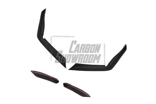 BMW M2 & M2C G87 2023-ON with Aftermarket Parts - AE Style Front Canards Carbon Fiber from ArmorExtend