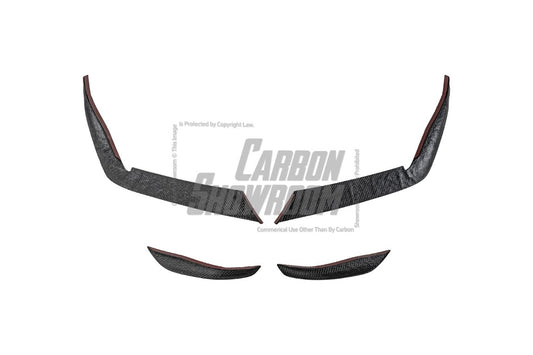 BMW M2 & M2C G87 2023-ON with Aftermarket Parts - AE Style Front Canards Carbon Fiber from ArmorExtend