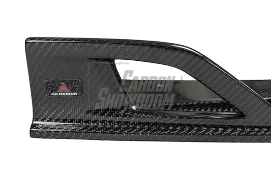 BMW 3 Series 330i (With M-Package Bumper, does not fit base model) M340i LCI G20 G21 2023 2024 2025 with Aftermarket Parts - AE V2 Style Rear Diffuser & Canards Carbon Fiber from ArmorExtend