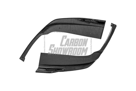 BMW 3 Series 330i (With M-Package Bumper, does not fit base model) M340i LCI G20 G21 2023 2024 2025 with Aftermarket Parts - AE V2 Style Rear Diffuser & Canards Carbon Fiber from ArmorExtend