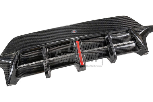 BMW 3 Series 330i (With M-Package Bumper, does not fit base model) M340i LCI G20 G21 2023 2024 2025 with Aftermarket Parts - AE V2 Style Rear Diffuser & Canards Carbon Fiber from ArmorExtend