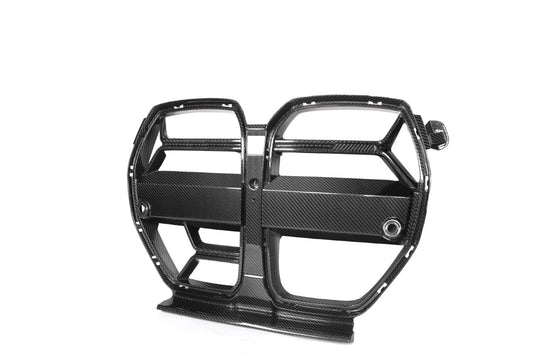 BMW M3 M3C M3CS G80 G81 2021-ON & M4 M4C M4CS G82 G83 2021-ON with Aftermarket Parts - CSL / Without ACC & CSL / With ACC Front Kidney Grill Pre-preg Carbon Fiber from ArmorExtend