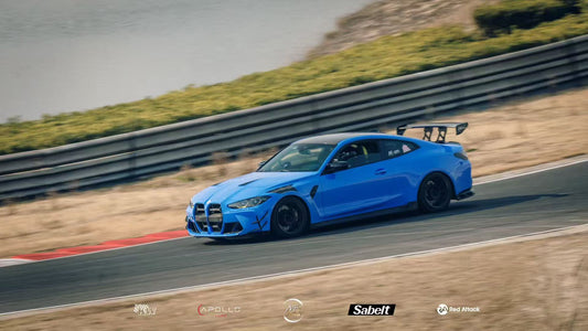 BMW M3 G80 G81 2021 2022 2023 2024 & M4 G82 G83 2021 2022 2023 2024 with Aftermarket Parts - AE V2 Style Front Canards Carbon Fiber from ArmorExtend