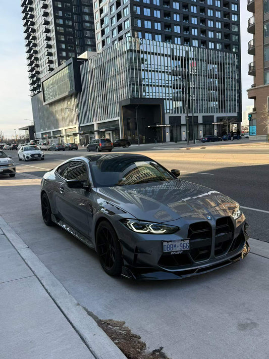 Your BMW M3 G80 G81 2021 2022 2023 2024 & M4 G82 G83 2021 2022 2023 2024 with Aftermarket Parts - AE Style Side Skirts Carbon Fiber?from ArmorExtend