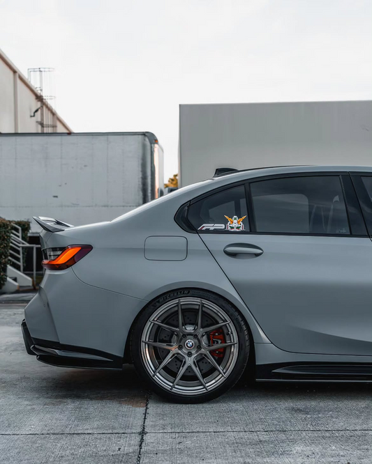 BMW M3 G80 G81 2021 2022 2023 2024 & M4 G82 G83 2021 2022 2023 2024 with Aftermarket Parts - AE V2 Style Rear Diffuser & Canards Carbon Fiber from ArmorExtend