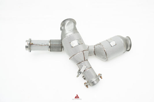 BMW M3 G80 G81 & M4 G82 G83 2021-ON (3.0T) with Aftermarket Parts - 200 & 300 & 400 CELL Downpipe Stainless Steel / Titanium from ArmorExtend