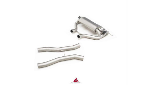 BMW M3 G80 G81 & M4 G82 G83 2021-ON (3.0T) with Aftermarket Parts - Axle-back Exhaust with Valve Quadtips Stainless Steel / Titanium from ArmorExtend