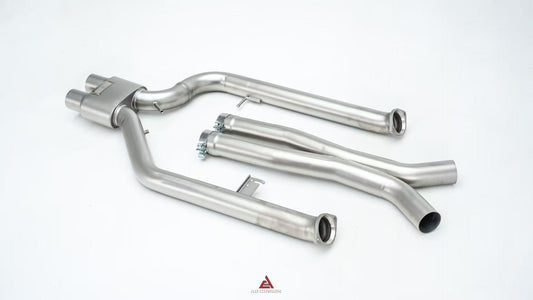 BMW M3 G80 G81 & M4 G82 G83 2021-ON (3.0T) with Aftermarket Parts - Catback Exhaust with Valve Quadtips Stainless Steel / Titanium from ArmorExtend