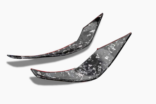 BMW M3 G80 G81 2021 2022 2023 2024 & M4 G82 G83 2021 2022 2023 2024 with Aftermarket Parts - AE V2 Style Front Canards Carbon Fiber from ArmorExtend