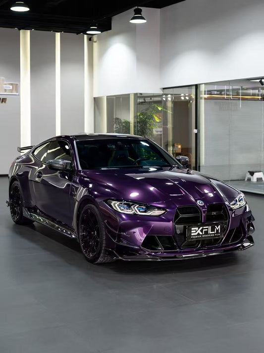 BMW M3 G80 G81 2021 2022 2023 2024 & M4 G82 G83 2021 2022 2023 2024 with Aftermarket Parts - AE Style Side Skirts Carbon Fiber from ArmorExtend