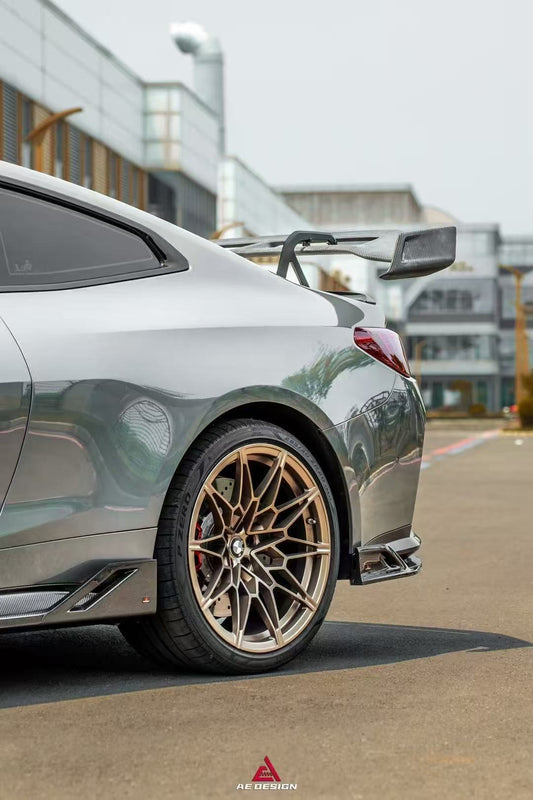 BMW M4 G82 2021-ON & 4 Series G22 430i M440i 2020-ON with Aftermarket Parts - Rear Wing Pre-preg Carbon Fiber from ArmorExtend