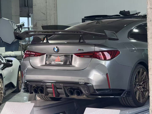BMW M4 G82 2021-ON & 4 Series G22 430i M440i 2020-ON with Aftermarket Parts - Rear Wing Pre-preg Carbon Fiber from ArmorExtend