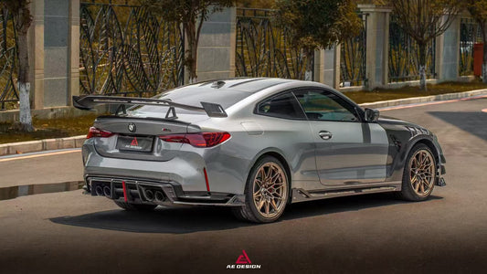 BMW M4 G82 2021-ON & 4 Series G22 430i M440i 2020-ON with Aftermarket Parts - Rear Wing Pre-preg Carbon Fiber from ArmorExtend