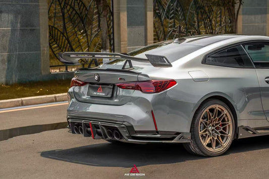 BMW M4 G82 2021-ON & 4 Series G22 430i M440i 2020-ON with Aftermarket Parts - Rear Wing Pre-preg Carbon Fiber from ArmorExtend