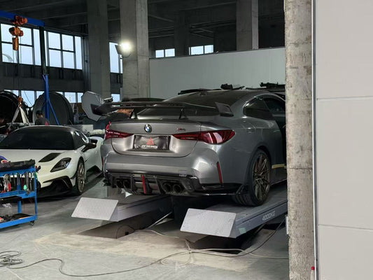 BMW M4 G82 2021-ON & 4 Series G22 430i M440i 2020-ON with Aftermarket Parts - Rear Wing Pre-preg Carbon Fiber from ArmorExtend