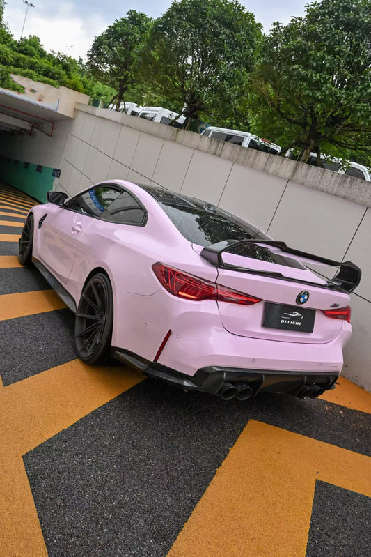 BMW M4 G82 2021 2022 2023 2024 & 4 Series G22 430i M440i 2020 2021 2022 2023 2024 with Aftermarket Parts - AE Style Rear Wing Carbon Fiber from ArmorExtend