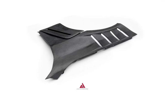 BMW M4 / M4C / M4CS G82 G83 2021-ON with Aftermarket Parts - ART Widebody Front Fenders Dry Pre-preg Carbon Fiber from ArmorExtend