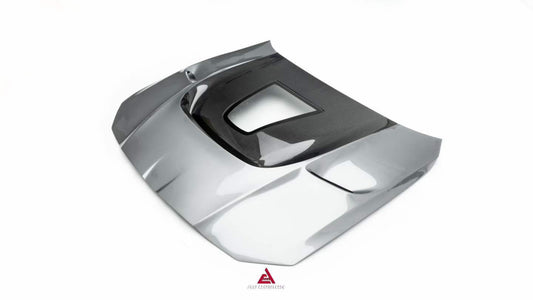 BMW M3CS M3C M3 G80 G81 2021-ON & M4CSL M4CS M4C M4 G82 G83 2021-ON with Aftermarket Parts - ART Vented Transparent Glass V2 Style Hood Bonnet Dry Pre-preg Carbon Fiber from ArmorExtend