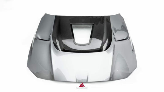 BMW M3CS M3C M3 G80 G81 2021-ON & M4CSL M4CS M4C M4 G82 G83 2021-ON with Aftermarket Parts - ART Vented Transparent Glass V2 Style Hood Bonnet Dry Pre-preg Carbon Fiber from ArmorExtend