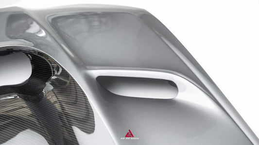 BMW M3CS M3C M3 G80 G81 2021-ON & M4CSL M4CS M4C M4 G82 G83 2021-ON with Aftermarket Parts - ART Vented Transparent Glass V2 Style Hood Bonnet Dry Pre-preg Carbon Fiber from ArmorExtend