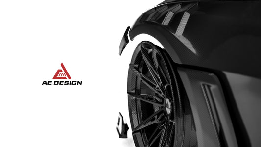 BMW M4 / M4C / M4CS G82 G83 2021-ON with Aftermarket Parts - ART Widebody Front Fenders Dry Pre-preg Carbon Fiber from ArmorExtend