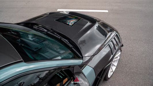 BMW M3CS M3C M3 G80 G81 2021-ON & M4CSL M4CS M4C M4 G82 G83 2021-ON with Aftermarket Parts - ART Vented Transparent Glass V2 Style Hood Bonnet Dry Pre-preg Carbon Fiber from ArmorExtend