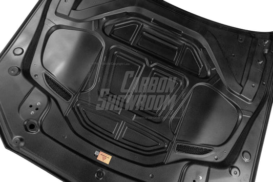 BMW 5 series M550 540 530 G30 (fits both Pre-LCI & LCI) 2017 2018 2019 2020 2021 2022 2023 2024 & M5 M5C F90 (Fits Both Pre-LCI & LCI) 2018 2019 2020 2021 2022 2023 2024 with Aftermarket Parts - AE Style Hood Bonnet Carbon Fiber from ArmorExtend