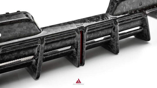 BMW M5C M5 G90 2024-ON with Aftermarket Parts - Rear Diffuser & Canards Pre-preg Carbon Fiber from ArmorExtend