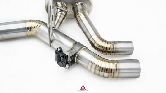 BMW M5C M5 G90 2024-ON (4.4T) with Aftermarket Parts - Catback Exhaust with Valve Quadtips Stainless Steel / Titanium from ArmorExtend
