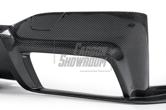 BMW M5/M5C F90 (Fits Both Pre-LCI & LCI) 2018 2019 2020 2021 2022 2023 2024 & 5 Series G30 540i (With M-Package Bumper) M550i (Fits Both Pre-LCI & LCI) 2017 2018 2019 2020 2021 2022 2023 2024 with Aftermarket Parts - AE Rear Diffuser Carbon Fiber from ArmorExtend