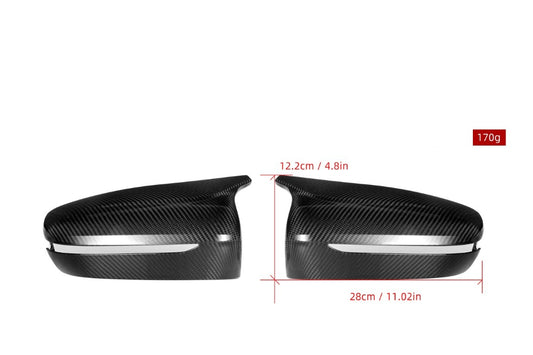 BMW M5/M5C F90 (Fits Both Pre-LCI & LCI) LHD & RHD (Left & Right Hand Drive) with Aftermarket Parts - Mirror Caps Pre-preg Carbon Fiber from ArmorExtend