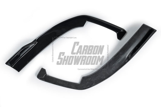 BMW M5/M5C F90 (Fits Both Pre-LCI & LCI) 2018-ON & 5 Series G30 540i M550i (With M-Package Bumper) G30 G31 (Fits Both Pre-LCI & LCI) 2017-ON with Aftermarket Parts - AE Style ABS Rear Diffuser & Rear Canards from ArmorExtend
