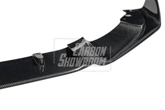 BMW X3M X3MC F97 Pre-LCI 2019 2020 2021 & X4M X4MC F98 Pre-LCI 2019 2020 2021 with Aftermarket Parts - AE Front Lip Carbon Fiber from ArmorExtend